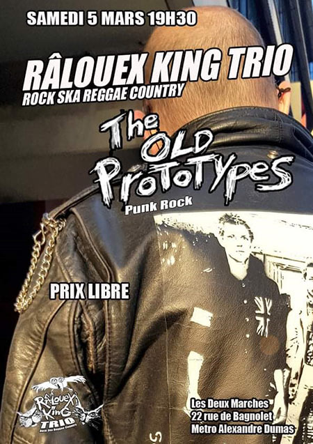 Râlouex King Trio / The Old Prototypes @ Les Deux Marches le 05 mars 2022 à Paris (75)