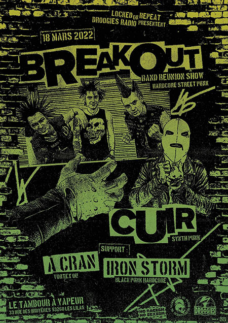 Breakout / Cuir / A Cran / Iron Storm le 18 mars 2022 à Les Lilas (93)