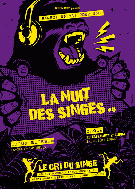 LA NUIT DES SINGES #6 le 28 mai 2022 à Montreuil (93)