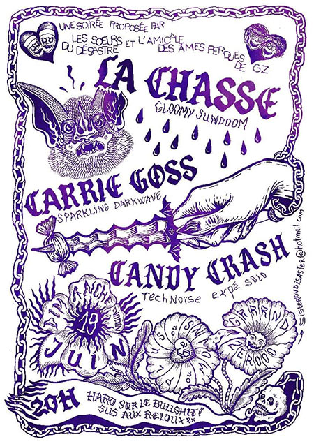 La Chasse, Carrie Goss, Candy Crash le 19 juin 2022 à Vaulx-en-Velin (69)