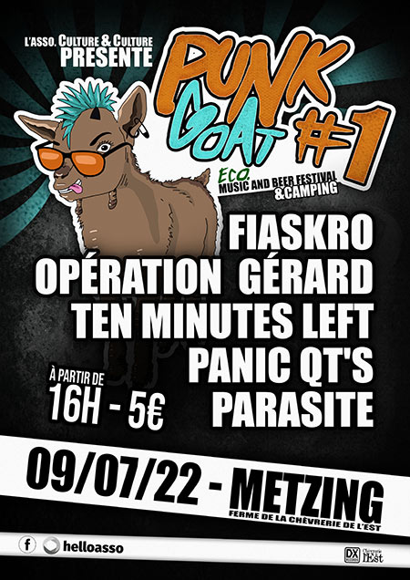 Punk Goat Festival le 09 juillet 2022 à Metzing (57)