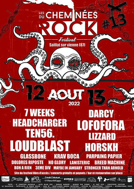 Festival Les Cheminées du Rock le 12 août 2022 à Saillat-sur-Vienne (87)