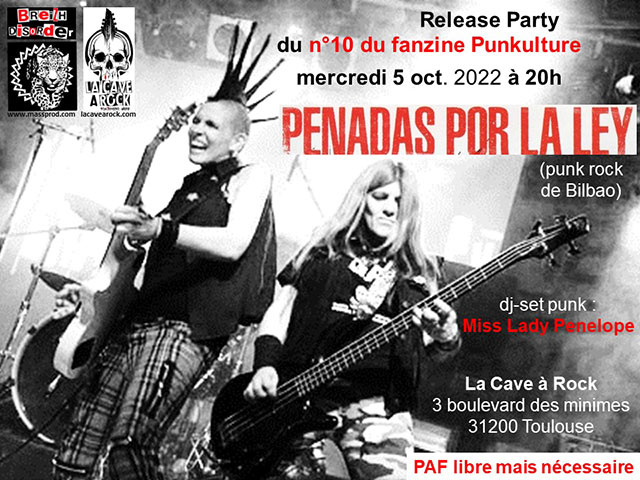 Concert de Penadas Por La Ley à La Cave à Rock le 05 octobre 2022 à Toulouse (31)