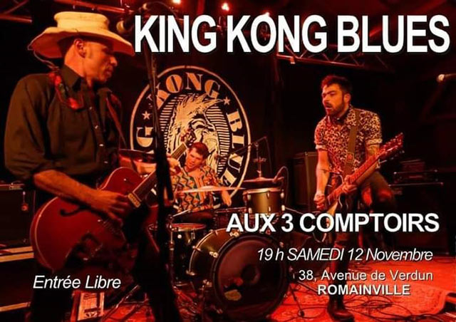King Kong Blues en vadrouille le 12 novembre 2022 à Romainville (93)