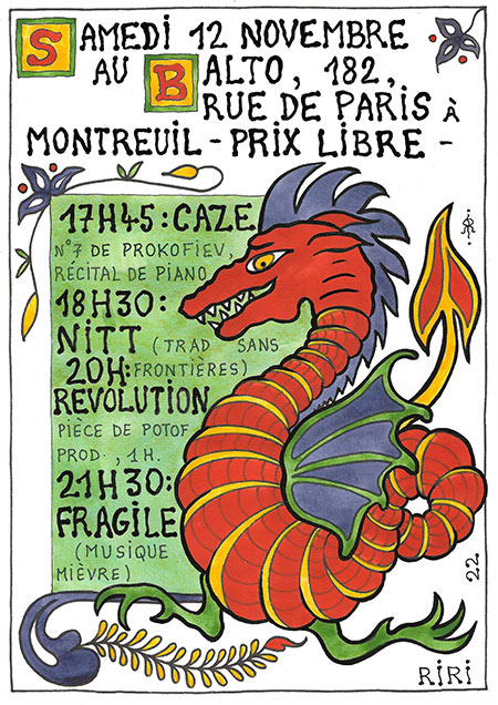 Révolution de POTOF PROD au Balto le 12 novembre 2022 à Montreuil (93)