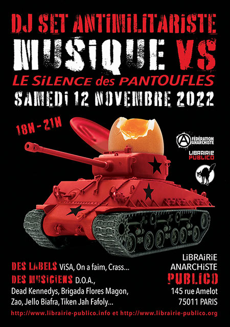 Musique vs Le silence des pantoufles le 12 novembre 2022 à Paris (75)