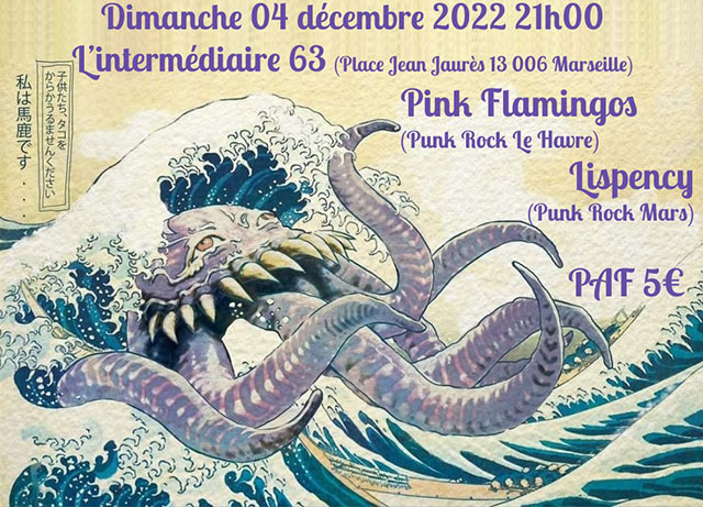 Pink Flamingos + Lispency à l'Intermédiaire le 04/12/2022 à Marseille (13)