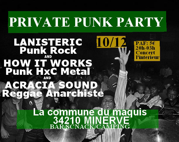 PRIVATE PUNK PARTY le 10 décembre 2022 à Minerve (34)
