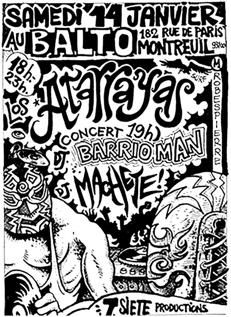 Los Atarrayas + DJ Barrio Man + DJ Machete au BALTO le 14 janvier 2023 à Montreuil (93)