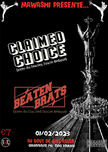Claimed Choice / Beaten Brats le 01 février 2023 à Tournai (BE)