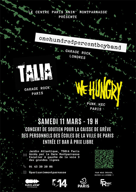 Concert au centre Anim'Paris Montparnasse le 11 mars 2023 à Paris (75)