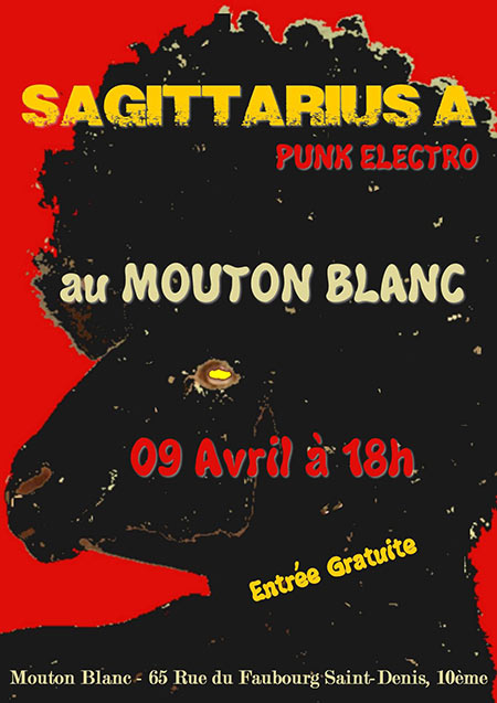 Sagittarius A en concert au Mouton Blanc le 09 avril 2023 à Paris (75)