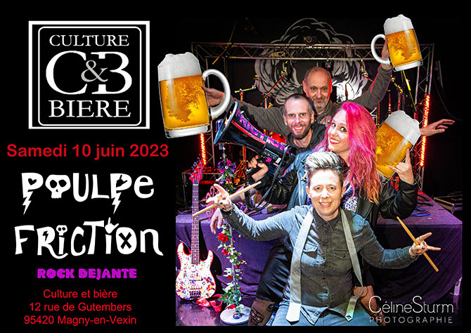 Poulpe Friction chez Culture et Bière le 10 juin 2023 à Magny-en-Vexin (95)