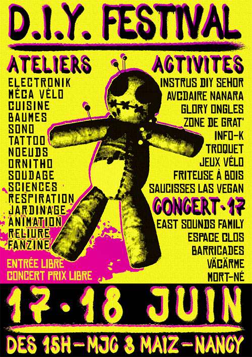 D.I.Y. Fest le 17 juin 2023 à Nancy (54)