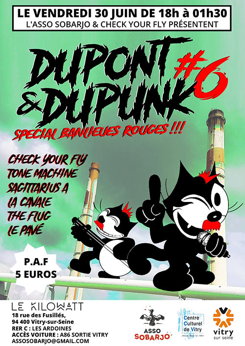 Dupont-Dupunk #6 au KILOWATT le 30 juin 2023 à Vitry-sur-Seine (94)