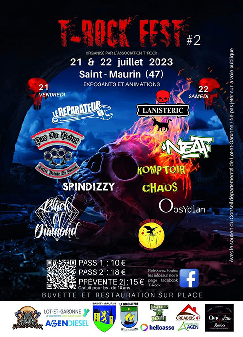 T-ROCK FEST #2 le 21 juillet 2023 à Saint-Maurin (47)