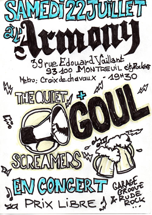 Goul + The Quiet Screamers le 22 juillet 2023 à Montreuil (93)