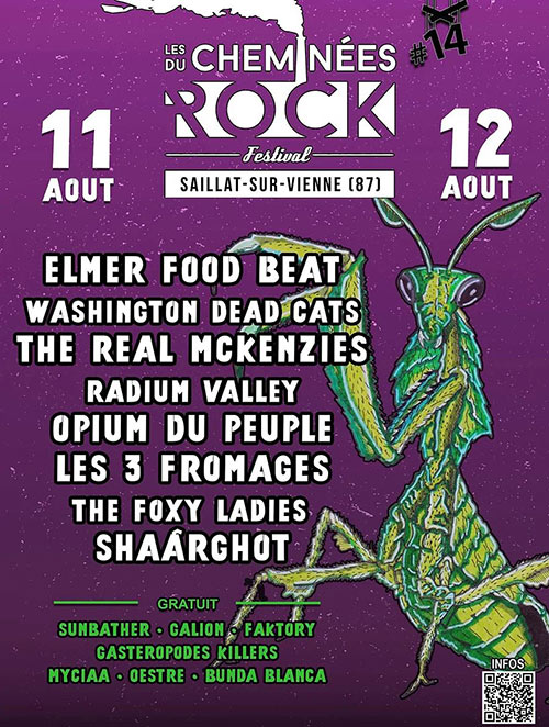 Les Cheminées du Rock #14 le 11 août 2023 à Saillat-sur-Vienne (87)
