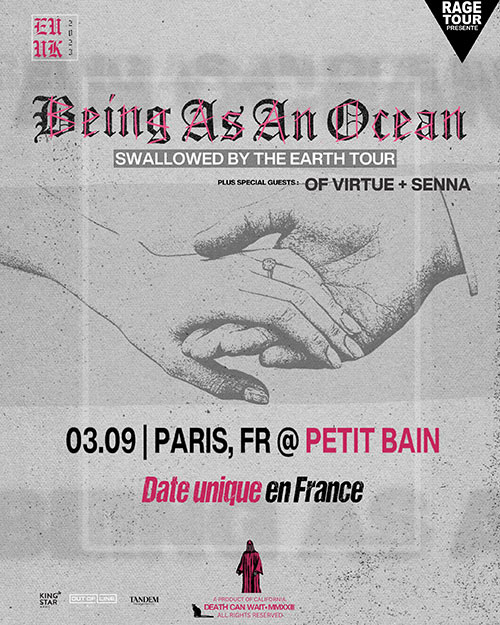 BEING AS AN OCEAN + OF VIRTUE + SENNA @ Petit Bain le 03 septembre 2023 à Paris (75)