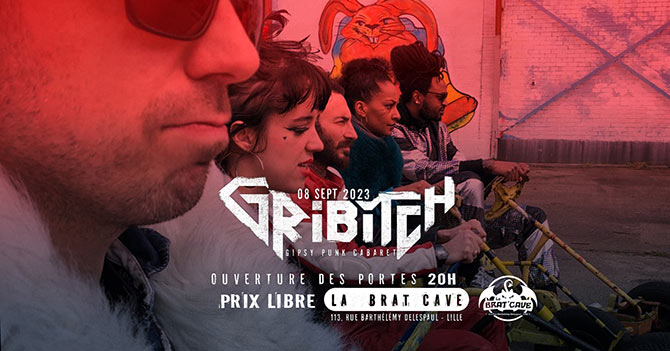 LIVE GRIBITCH @ La Brat Cave le 08 septembre 2023 à Lille (59)