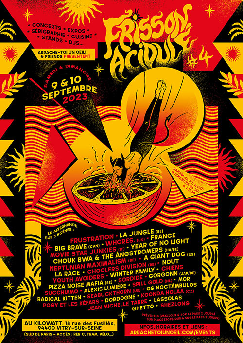Festival FRISSON ACIDULÉ #4 le 09 septembre 2023 à Vitry-sur-Seine (94)