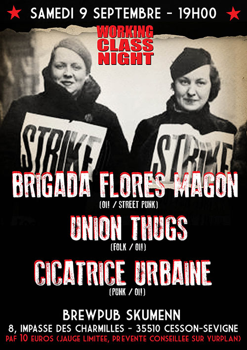 BRIGADA FLORES MAGON + UNION THUGS + CICATRICE URBAINE le 09 septembre 2023 à Cesson-Sévigné (35)