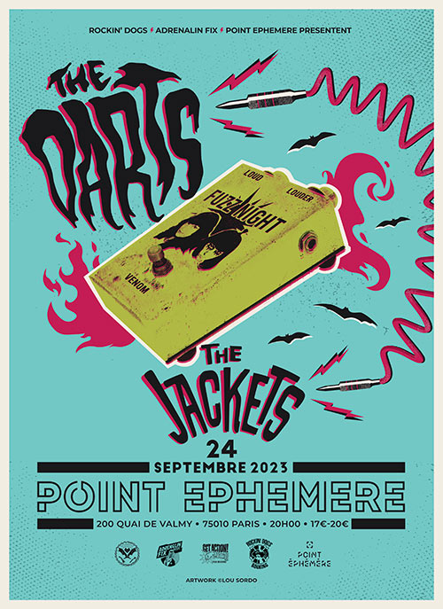 THE DARTS + THE JACKETS le 24/09/2023 à Paris (75)
