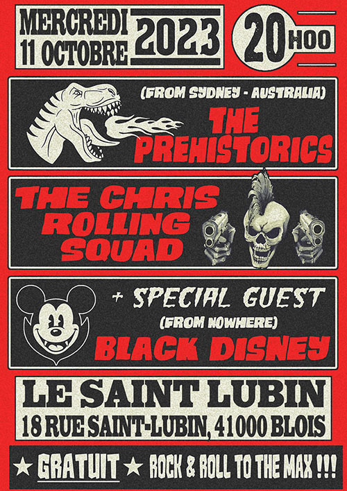 The Chris Rolling Squad @ Saint Lubin le 11/10/2023 à Blois (41)