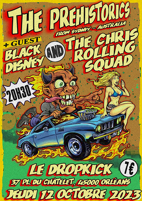 The Chris Rolling Squad @ Dropkick Bar le 12/10/2023 à Orléans (45)