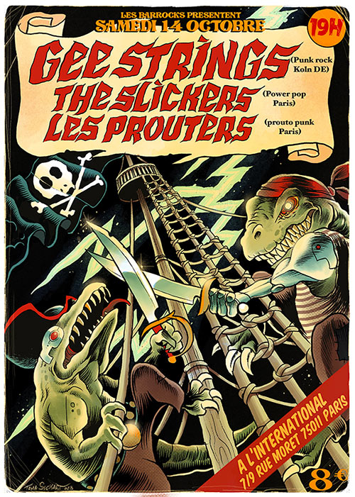 Les Barrocks (S39, ep8): The Gee Strings, Les Prouters, Slickers le 14/10/2023 à Paris (75)
