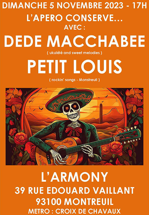 DÉDÉ MACCHABÉE + PETIT LOUIS À L'ARMONY le 05 novembre 2023 à Montreuil (93)