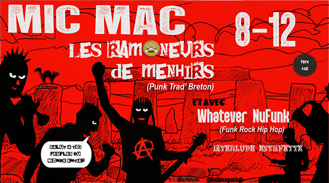 Les Ramoneurs + Whatever NuFunk + Estafette le 08/12/2023 à Amiens (80)