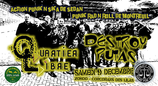Quartier Libre - Working Class Punk'n'Ska au Corcoran's le 09/12/2023 à Paris (75)