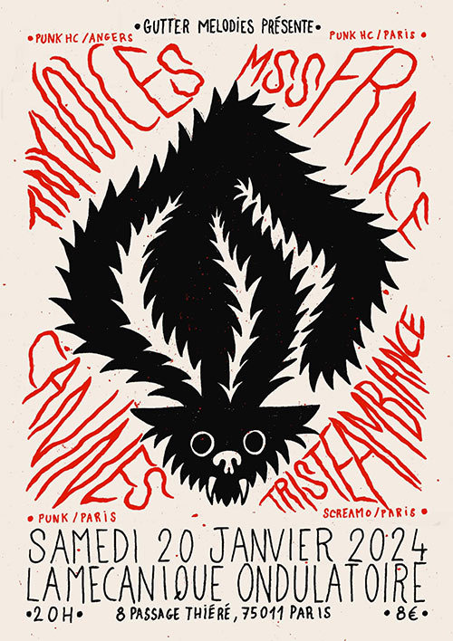 TINY VOICES - MSS FRNCE - CANINES - TRISTE AMBIANCE le 20 janvier 2024 à Paris (75)