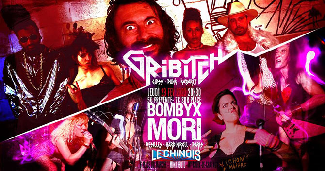 Schlag Rock - Gribith + Bombyx Mori le 29/02/2024 à Montreuil (93)