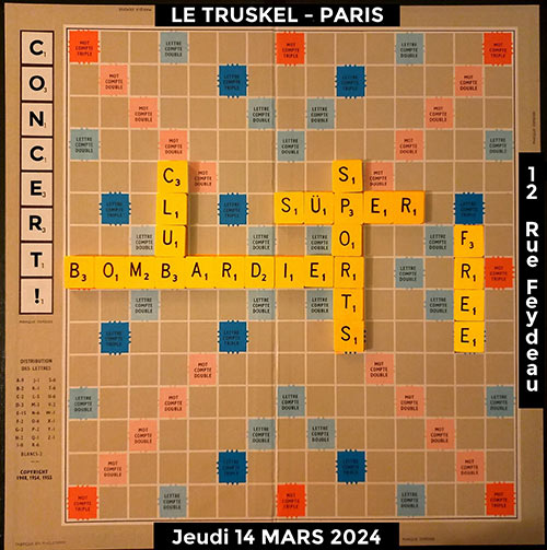 Süpersports + Club Bombardier @ Le Truskel le 14/03/2024 à Paris (75)