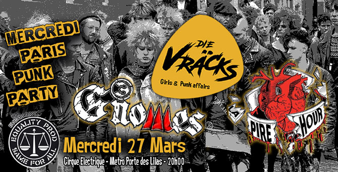Mercredi Punk Party @ Cirque Électrique le 27/03/2024 à Paris (75)