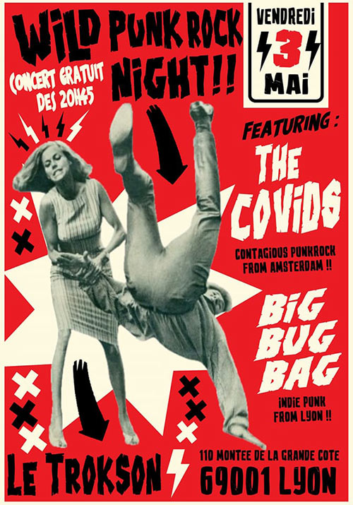 The Covids + Big Bag Bug au Trokson le 03 mai 2024 à Lyon (69)