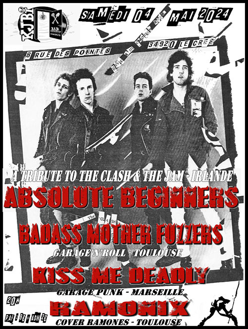 Absolute Beginners + Badass Mother Fuzzers au KJBi le 04 mai 2024 à Le Crès (34)