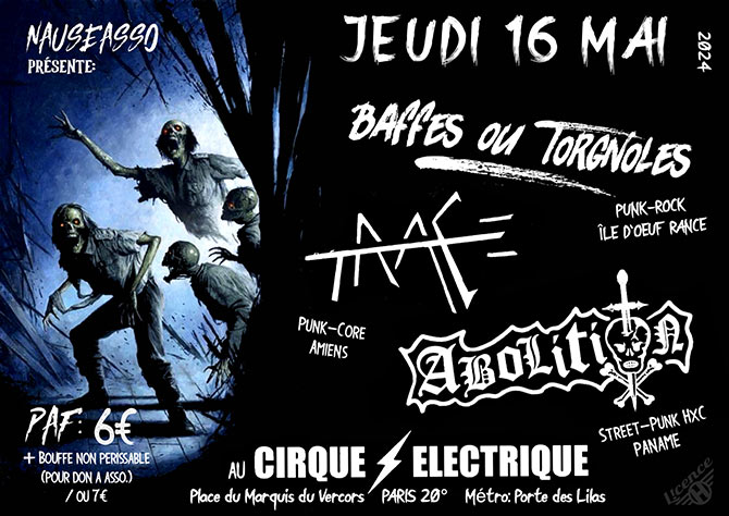 Street Punk Rock Paris Amiens BZH le 16/05/2024 à Paris (75)