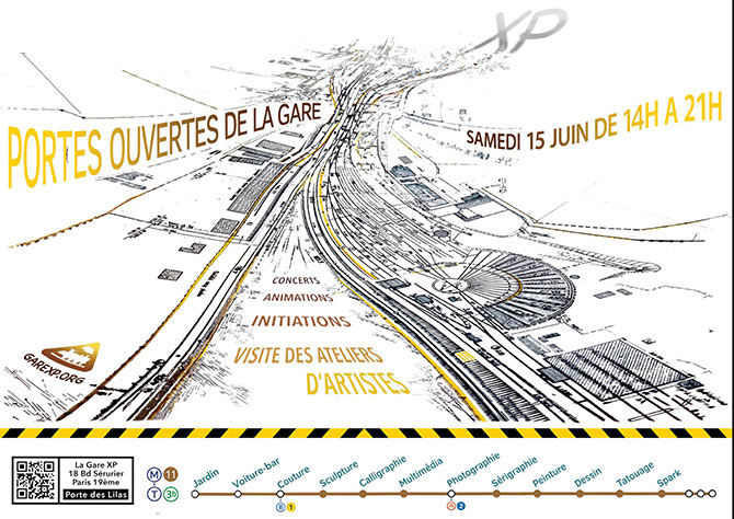 Portes ouvertes de la Gare XP le 15 juin 2024 à Paris (75)