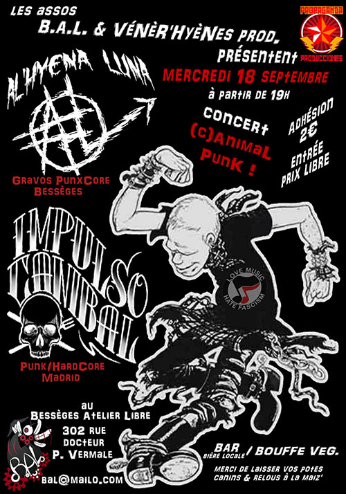 Concert (C)Animal Punk ! le 18/09/2024 à Bessèges (30)