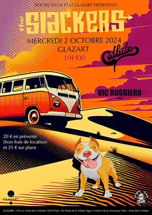 The Slackers + Catbite + Vic Ruggiero le 02 octobre 2024 à Paris (75)