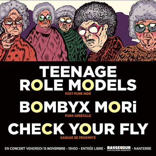 BassecourJump TEENAGE ROLE MODELS / BOMBYX MORI / CHECK YOUR FLY le 15/11/2024 à Nanterre (92)