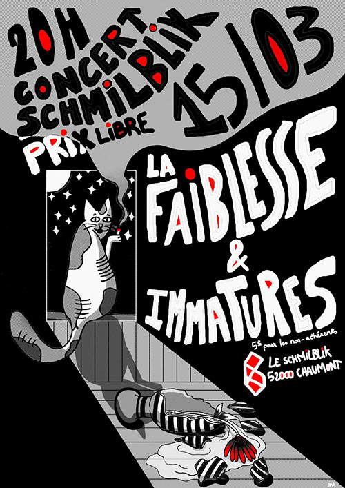 La Faiblesse + Immature au Schmilblik le 15 mars 2025 à Chaumont (52)