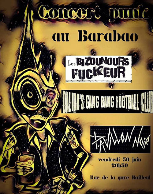 Concert Punk au Barabao le 30 juin 2017 à Bailleul (59)