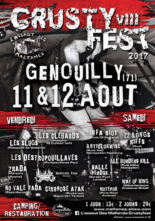 Crusty Fest VIII le 11 août 2017 à Genouilly (71)