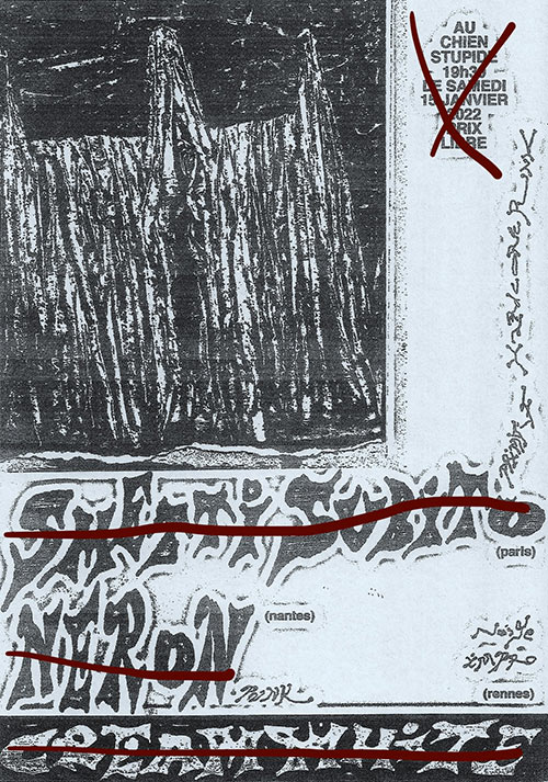 Smetti Subito + Néron + Cream White Au Chien Stupide le 15 janvier 2022 à Nantes (44)