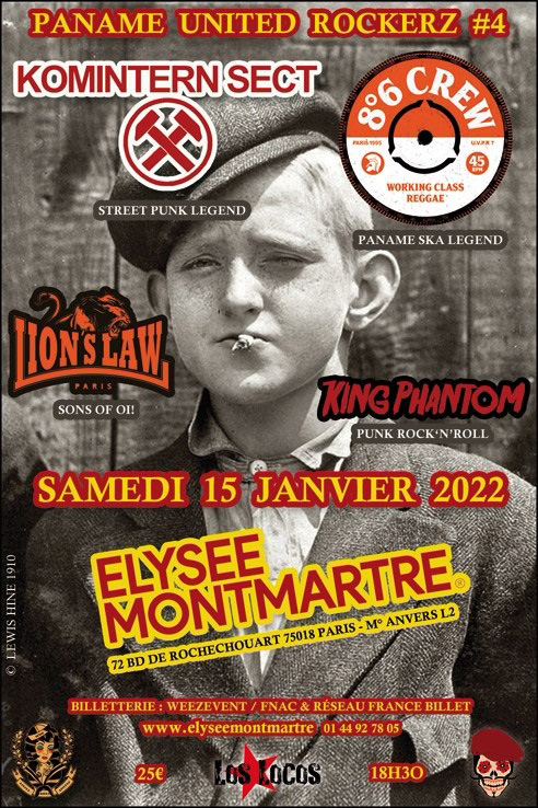 Paname United Rockerz #4 à l'Élysée Montmartre le 15 janvier 2022 à Paris (75)