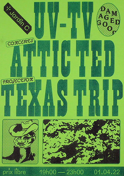 UV-TV + Attic Ted au Jardin C le 01 avril 2022 à Nantes (44)